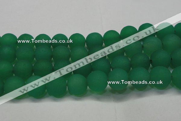 CAG6736 15 inches 20mm round green pilates agate beads