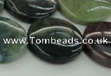 CAG6775 15.5 inches 25mm flat round Indian agate beads wholesale