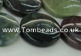 CAG6775 15.5 inches 25mm flat round Indian agate beads wholesale