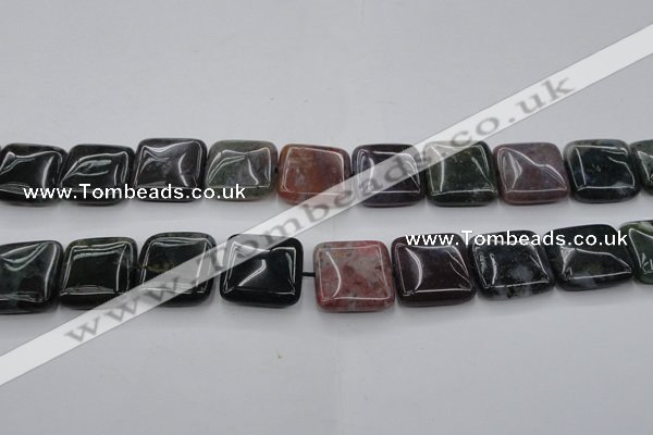 CAG6781 15.5 inches 18*18mm square Indian agate beads wholesale