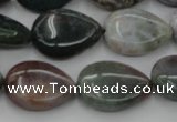 CAG6803 15.5 inches 13*18mm flat teardrop Indian agate beads