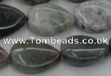 CAG6804 15.5 inches 15*20mm flat teardrop Indian agate beads