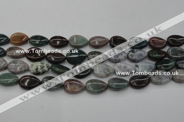 CAG6804 15.5 inches 15*20mm flat teardrop Indian agate beads