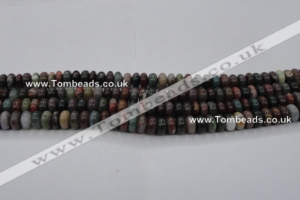 CAG6820 15.5 inches 5*10mm rondelle Indian agate beads wholesale