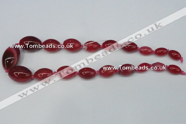 CAG6861 15.5 inches 10*14mm - 20*30mm rice dragon veins agate beads