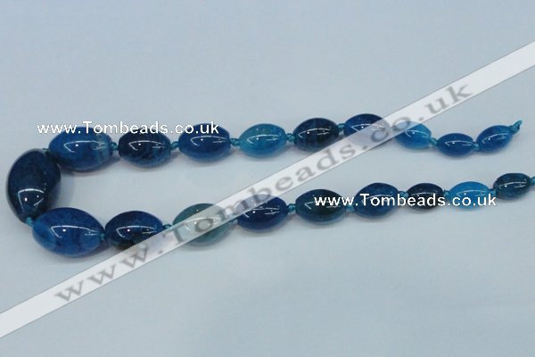 CAG6864 15.5 inches 10*14mm - 20*30mm rice dragon veins agate beads