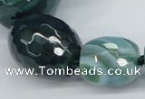 CAG6884 12*14mm - 25*30mm faceted drum dragon veins agate beads