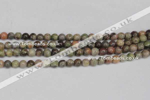 CAG7002 15.5 inches 8mm round ocean agate gemstone beads