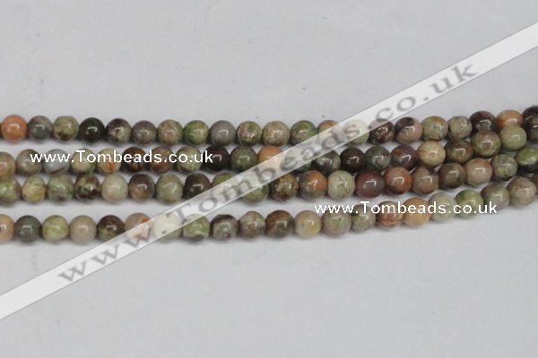 CAG7002 15.5 inches 8mm round ocean agate gemstone beads