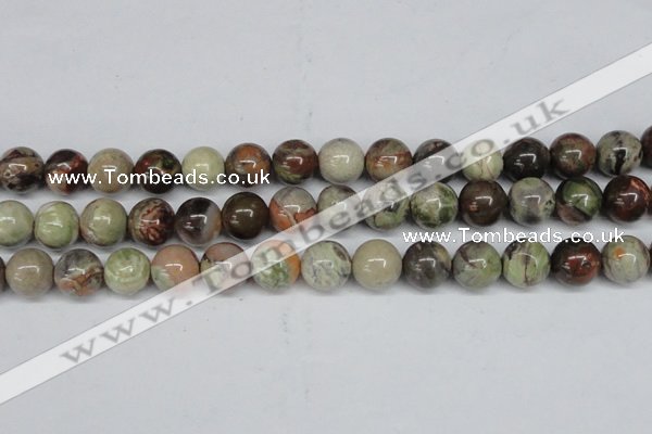 CAG7005 15.5 inches 14mm round ocean agate gemstone beads