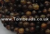 CAG702 15.5 inches 6mm round dragon veins agate beads wholesale