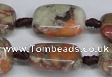 CAG7031 15.5 inches 15*20mm rectangle ocean agate gemstone beads