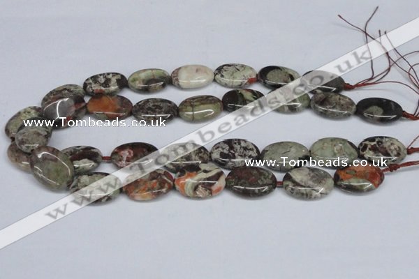CAG7040 15.5 inches 18*25mm oval ocean agate gemstone beads
