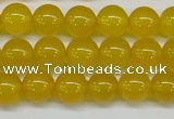 CAG7103 15.5 inches 10mm round yellow agate gemstone beads