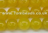 CAG7105 15.5 inches 14mm round yellow agate gemstone beads