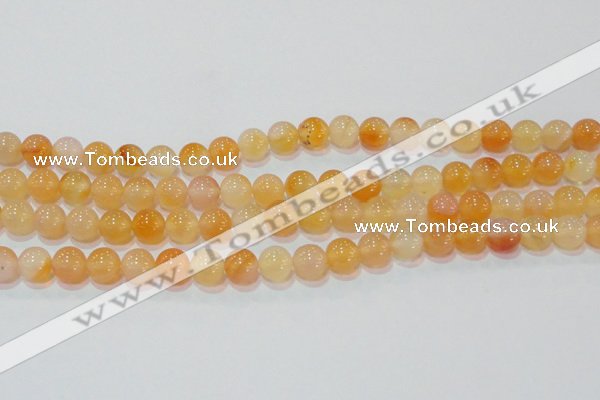 CAG7132 15.5 inches 8mm round red agate gemstone beads