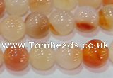 CAG7133 15.5 inches 10mm round red agate gemstone beads