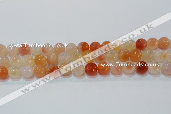CAG7135 15.5 inches 14mm round red agate gemstone beads
