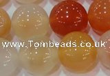 CAG7137 15.5 inches 18mm round red agate gemstone beads