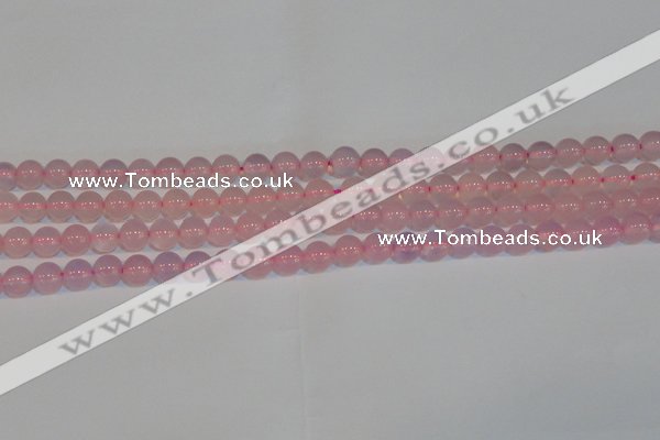 CAG7150 15.5 inches 6mm round pink agate gemstone beads