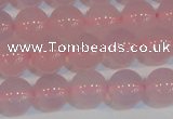 CAG7152 15.5 inches 10mm round pink agate gemstone beads