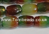 CAG7180 15.5 inches 12*16mm drum rainbow agate gemstone beads