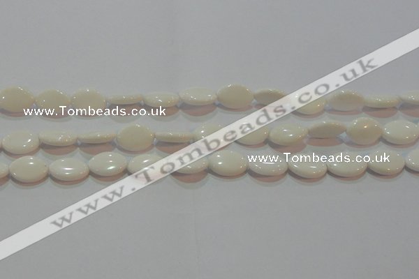 CAG7229 15.5 inches 12*16mm marquise white agate gemstone beads