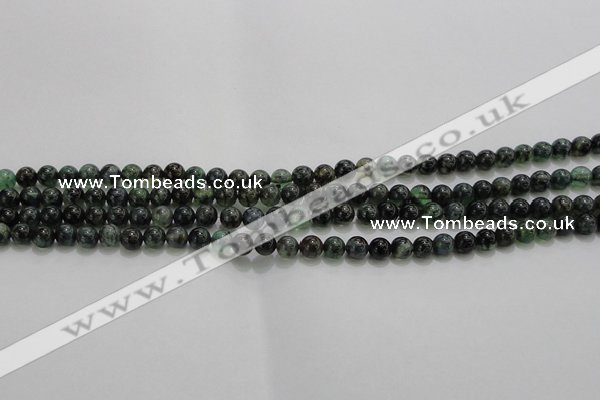 CAG7320 15.5 inches 4mm round dragon veins agate beads wholesale