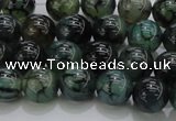 CAG7322 15.5 inches 8mm round dragon veins agate beads wholesale