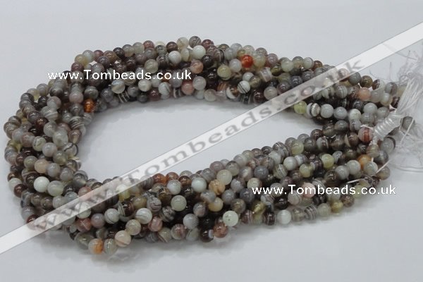 CAG735 15.5 inches 6mm round botswana agate beads wholesale