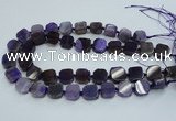 CAG7352 15.5 inches 14*15mm - 16*18mm octagonal dragon veins agate beads