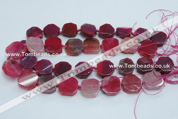 CAG7357 15.5 inches 18*20mm - 20*22mm octagonal dragon veins agate beads
