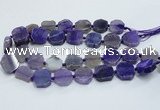 CAG7358 15.5 inches 18*20mm - 20*22mm octagonal dragon veins agate beads