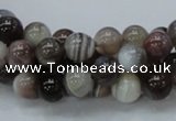 CAG736 15.5 inches 8mm round botswana agate beads wholesale