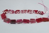 CAG7389 15.5 inches 15*20mm - 18*25mm freeform dragon veins agate beads