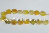 CAG7392 15.5 inches 22*25mm freeform dragon veins agate beads