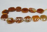 CAG7402 15.5 inches 25*30mm - 30*35mm freeform dragon veins agate beads