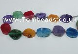 CAG7404 15.5 inches 22*25mm - 25*35mm freeform dragon veins agate beads