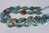 CAG7434 15.5 inches 20*30mm - 25*35mm freeform ocean agate beads