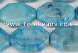 CAG7438 15.5 inches 20*30mm octagonal crazy lace agate beads