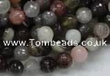 CAG744 15.5 inches 8mm faceted round botswana agate beads wholesale