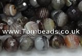 CAG745 15.5 inches 12mm faceted round botswana agate beads wholesale