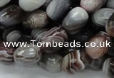 CAG747 15.5 inches 10*14mm faceted egg-shaped botswana agate beads