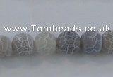 CAG7479 15.5 inches 6mm round frosted agate beads wholesale