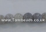 CAG7480 15.5 inches 8mm round frosted agate beads wholesale