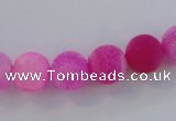 CAG7503 15.5 inches 6mm round frosted agate beads wholesale