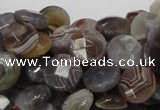 CAG751 15.5 inches 10mm faceted coin botswana agate beads wholesale