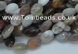 CAG753 15.5 inches 6*8mm faceted oval botswana agate beads