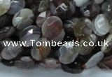 CAG754 15.5 inches 8*10mm faceted oval botswana agate beads