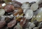 CAG755 15.5 inches 10*12mm faceted oval botswana agate beads